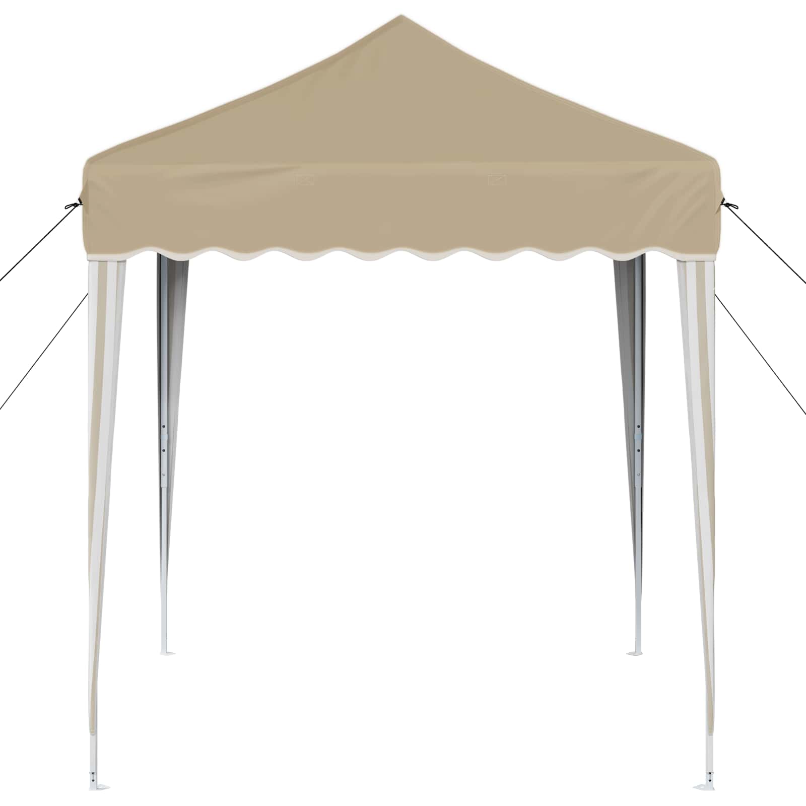 vidaXL Pop-up Partyzelt 195 x 195 x 245 cm Creme Oxford-Stoff