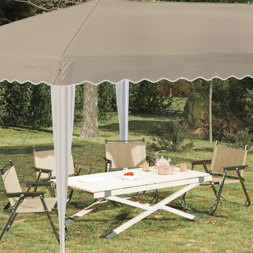 vidaXL Pop-up Partyzelt 575 x 290 x 245 cm Creme