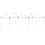 vidaXL Pop-up Partyzelt 575 x 290 x 245 cm Creme