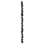 vidaXL Weihnachtskugelgirlande Schwarz 186 cm Polystyrol