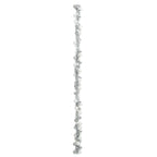 vidaXL Weihnachtskugelgirlande Weiß und Silber 186 cm Polystyrol