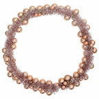 vidaXL Weihnachtskugelgirlande Roségold 186 cm Polystyrol