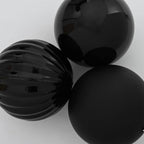 vidaXL Weihnachtsbaum Ornament Set XL 9 pcs Schwarz Kunststoff