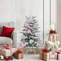 vidaXL Weihnachtskugel Set XL 15 pcs Rosa Kunststoff