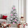 vidaXL Weihnachtskugelset XL 9 pcs Rosa Kunststoff