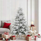 vidaXL Weihnachtskugeln Set XL 9 pcs Silber Kunststoff