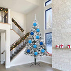 vidaXL Weihnachtskugeln Set XXL 3 pcs Blau Kunststoff