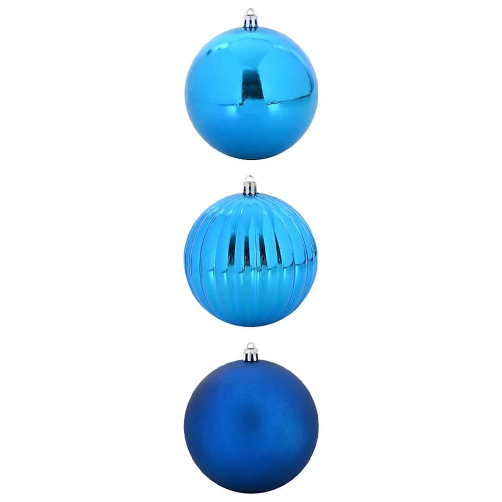 vidaXL Weihnachtskugeln Set XXL 3 pcs Blau Kunststoff