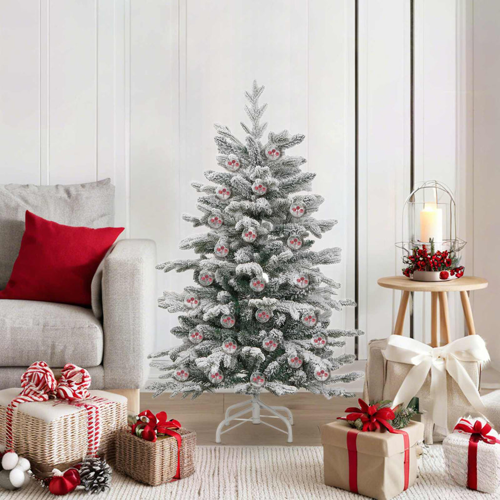 vidaXL Weihnachtskugel-Set 50 pcs Transparent Ø 5 cm Kunststoff