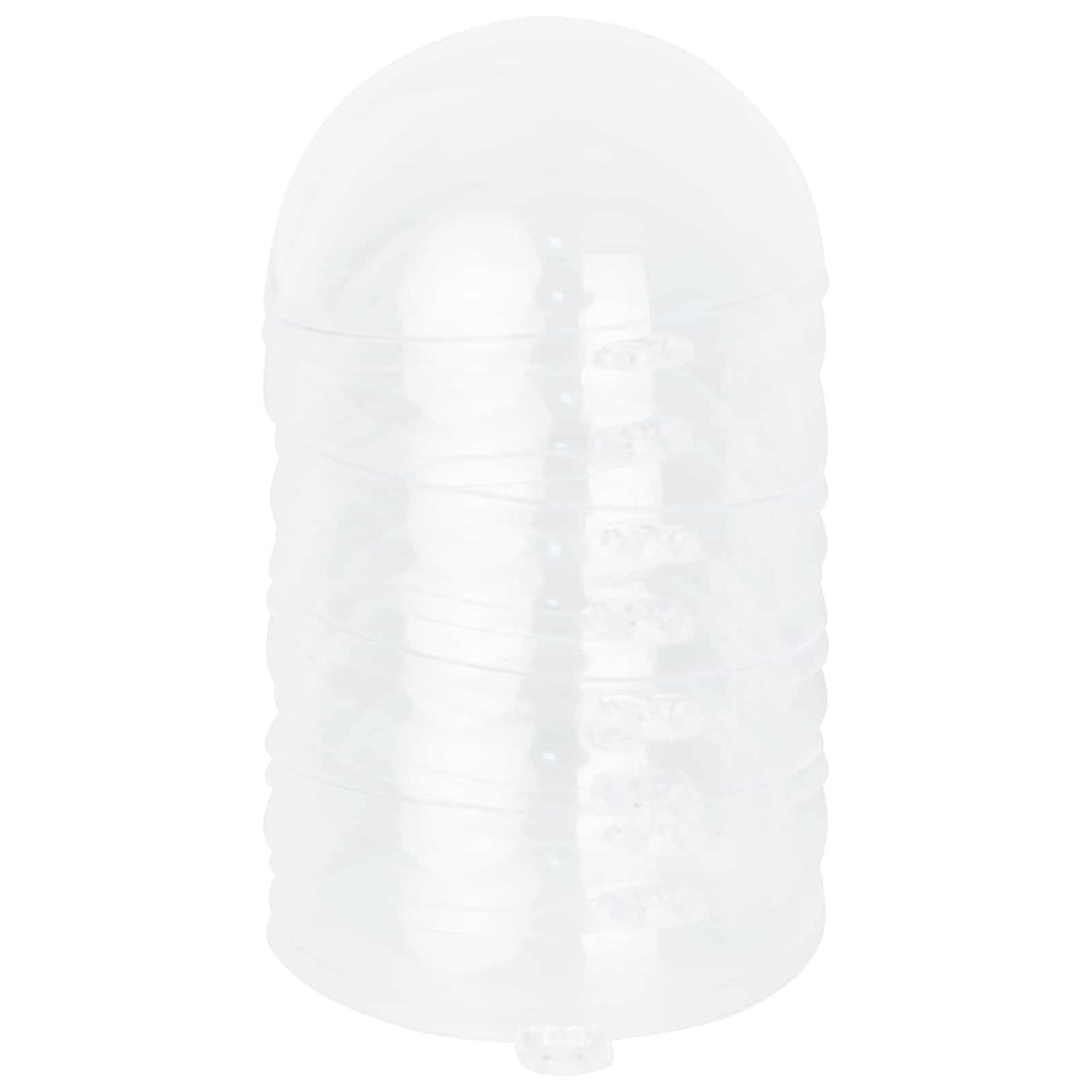 vidaXL Weihnachtskugel-Set 50 pcs Transparent Ø 5 cm Kunststoff