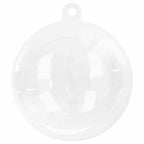 vidaXL Weihnachtskugel-Set 50 pcs Transparent Ø 5 cm Kunststoff
