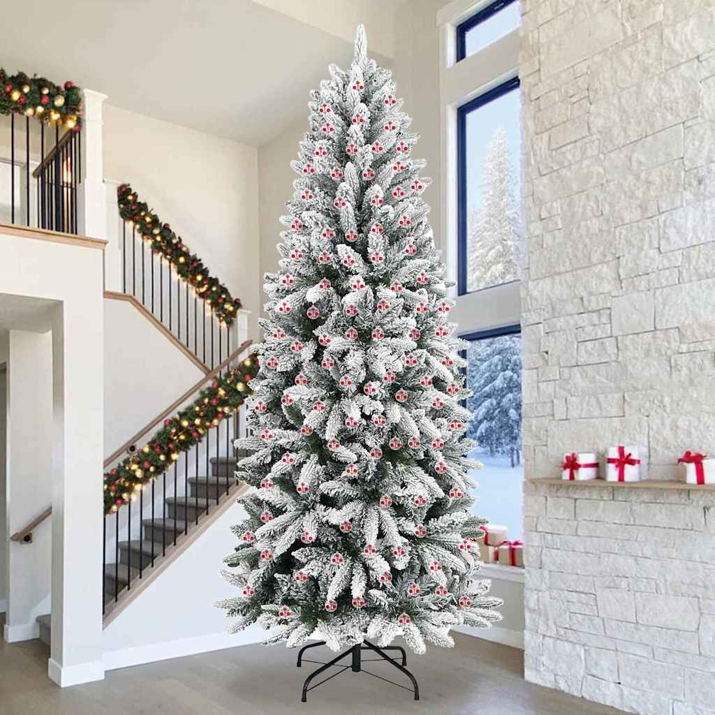 vidaXL Weihnachtskugel-Set 200 pcs Transparent Ø 5 cm Kunststoff
