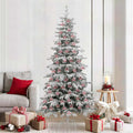 vidaXL Weihnachtskugel-Set 100 pcs Transparent Ø 8 cm Kunststoff
