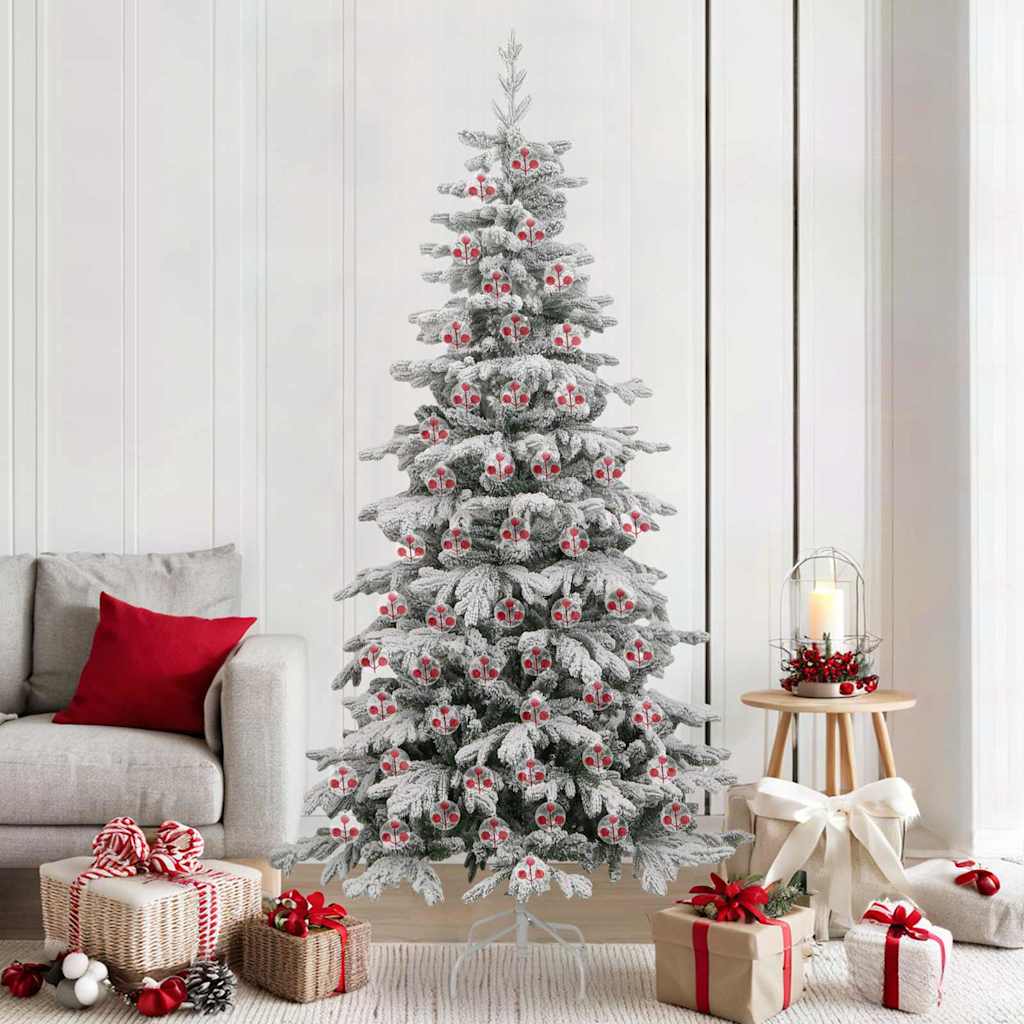 vidaXL Weihnachtskugel-Set 100 pcs Transparent Ø 8 cm Kunststoff