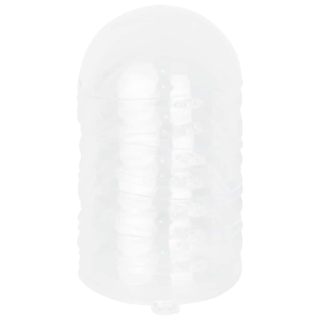 vidaXL Weihnachtskugel-Set 100 pcs Transparent Ø 8 cm Kunststoff