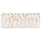 vidaXL Weihnachtliche Spiralenform Kugel 40 pcs Champagner Kunststoff