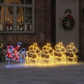 vidaXL Weihnachtsdekoration mit 1224 LEDs Mehrfarbig 69 x 79 cm PVC