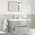 vidaXL Badezimmermöbel-Set Beton Grau 60 x 38,3 x 45 cm Holzwerkstoff