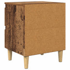 vidaXL Bettschränke 2 pcs Altholz 40 x 35 x 50 cm Holzwerkstoff
