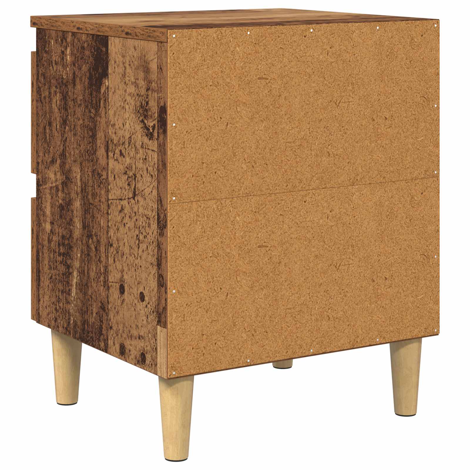 vidaXL Bettschränke 2 pcs Altholz 40 x 35 x 50 cm Holzwerkstoff