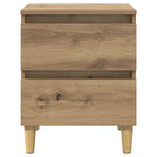 vidaXL Bettschränke 2 pcs Artisan-Eiche 40 x 35 x 50 cm Holzwerkstoff