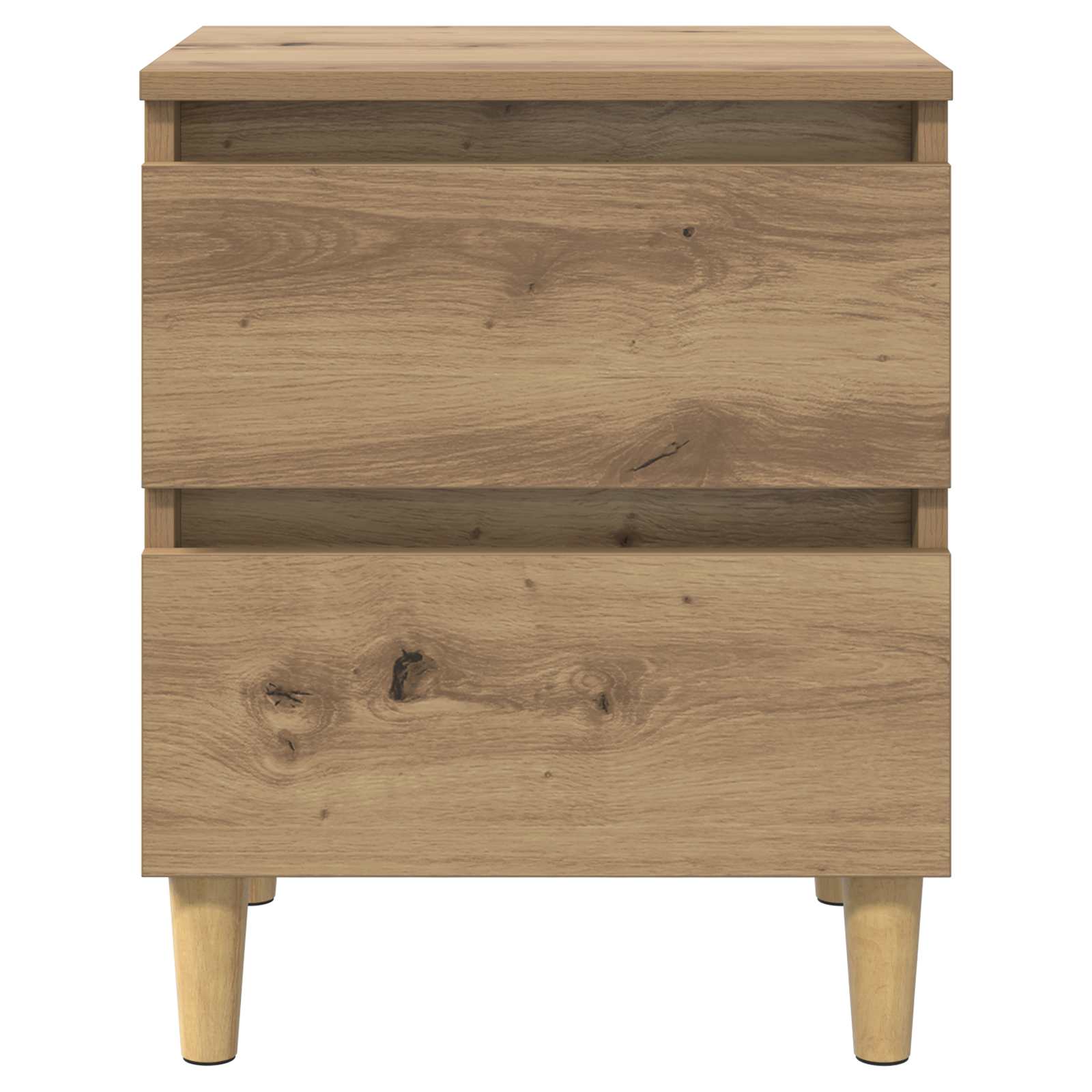 vidaXL Bettschränke 2 pcs Artisan-Eiche 40 x 35 x 50 cm Holzwerkstoff