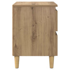 vidaXL Bettschränke 2 pcs Artisan-Eiche 40 x 35 x 50 cm Holzwerkstoff