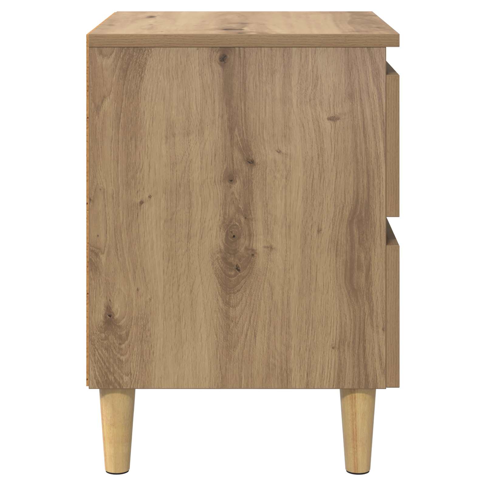 vidaXL Bettschränke 2 pcs Artisan-Eiche 40 x 35 x 50 cm Holzwerkstoff