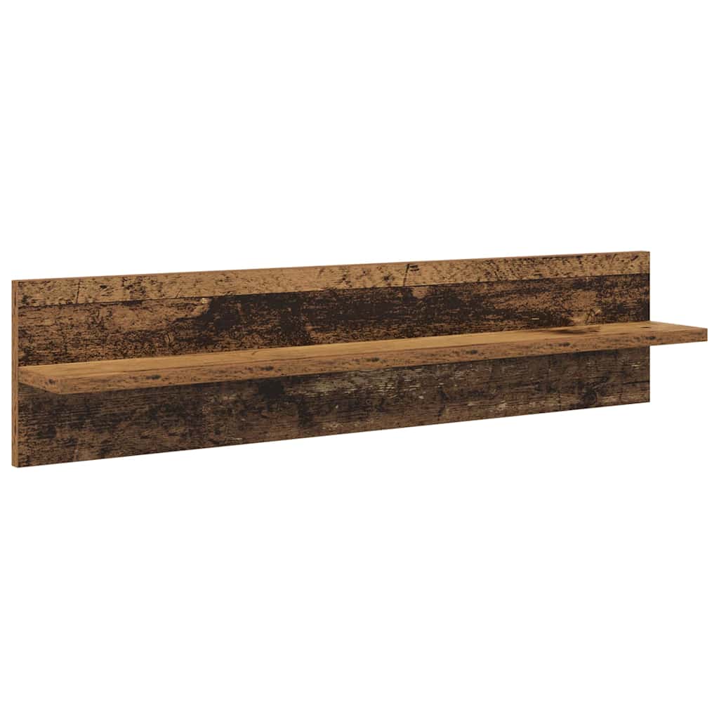 vidaXL Wandregale 4 pcs Altholz 80 x 11,5 x 18 cm Holzwerkstoff