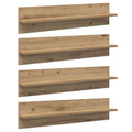 vidaXL Wandregale 4 pcs Artisan-Eiche 80 x 11,5 x 18 cm Holzwerkstoff