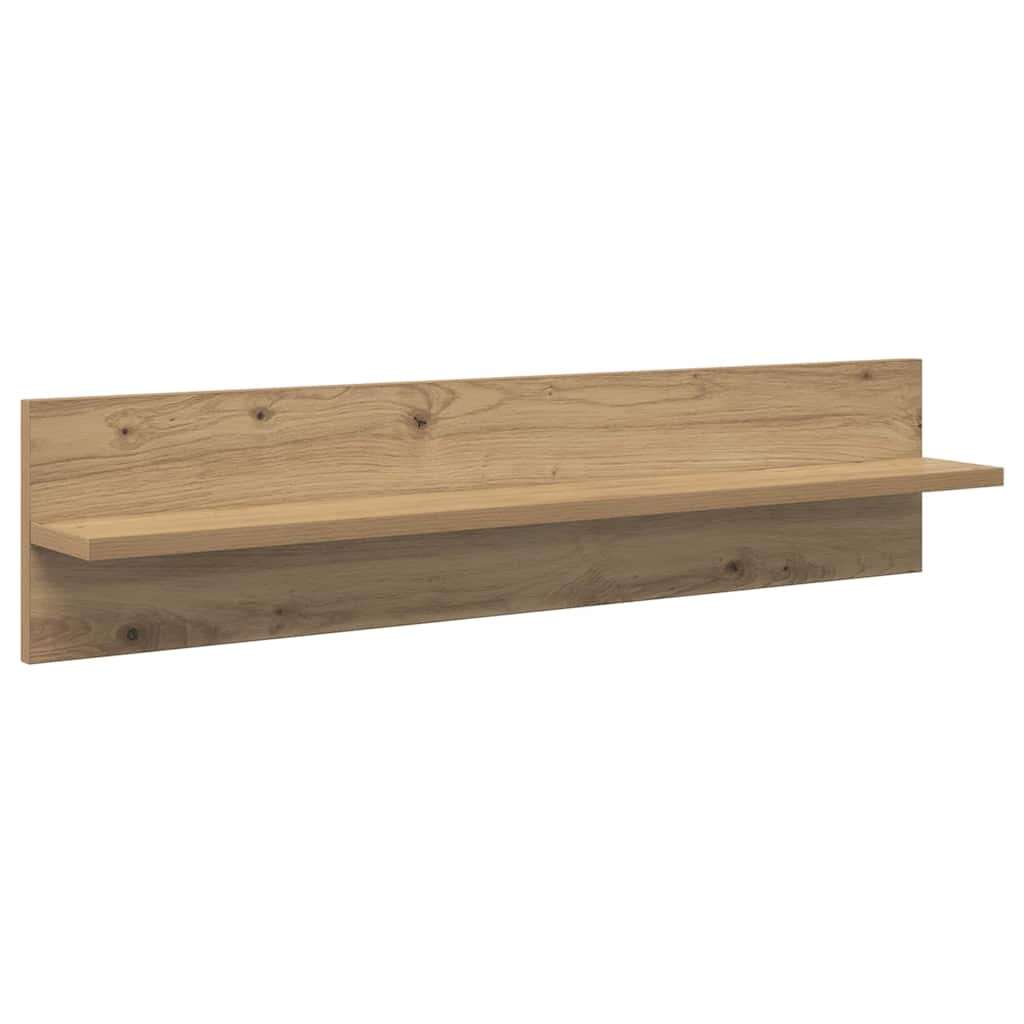 vidaXL Wandregale 4 pcs Artisan-Eiche 80 x 11,5 x 18 cm Holzwerkstoff