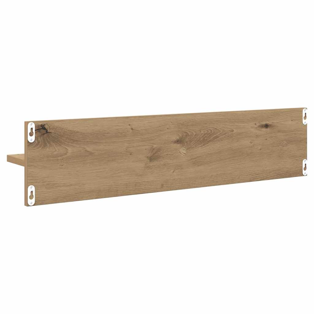 vidaXL Wandregale 4 pcs Artisan-Eiche 80 x 11,5 x 18 cm Holzwerkstoff