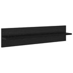 vidaXL Wandregale 4 pcs Schwarz Eichen-Optik 80 x 11,5 x 18 cm