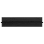 vidaXL Wandregale 4 pcs Schwarz Eichen-Optik 80 x 11,5 x 18 cm