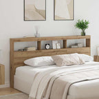 vidaXL Kopfteil Artisan-Eiche 200 x 17 x 102 cm Holzwerkstoff