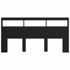 vidaXL Kopfteil Schwarz Eichen-Optik 200 x 17 x 102 cm Holzwerkstoff