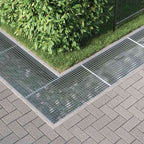 vidaXL Gitter Silber 30 x 30 x 2 cm Feuerverzinkter Stahl