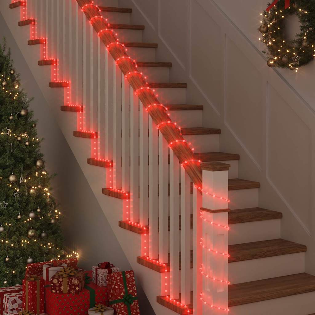 vidaXL Lichtseil mit 1200 LEDs Rot 50 m PVC
