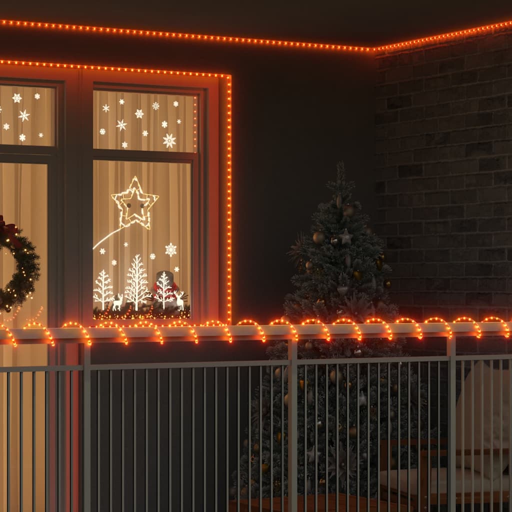 vidaXL Lichtseil mit 480 LEDs Warmes Weiß 20 m PVC