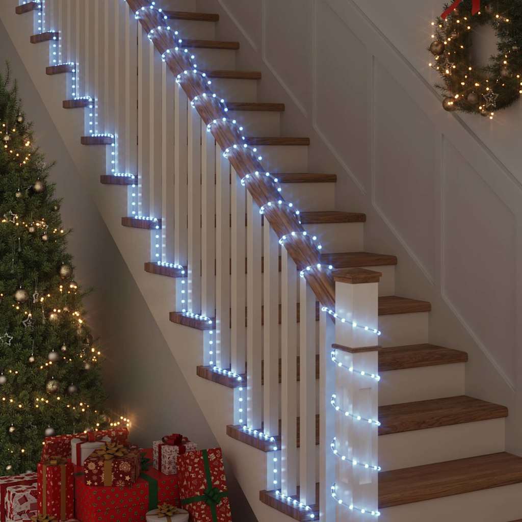vidaXL Lichtseil mit 240 LEDs Kaltweiß 10 m PVC