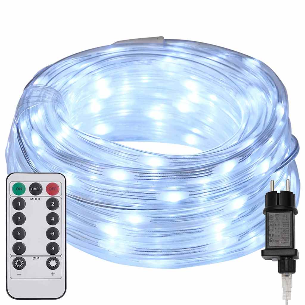 vidaXL Lichtseil mit 480 LEDs Kaltweiß 20 m PVC