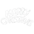 vidaXL Weihnachtsschild mit 240 LEDs Mehrfarbig 99,5 x 54 cm PVC