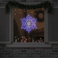 vidaXL Weihnachts Schneeflocke Blau 55,5 x 55,5 x 0,75 cm PVC