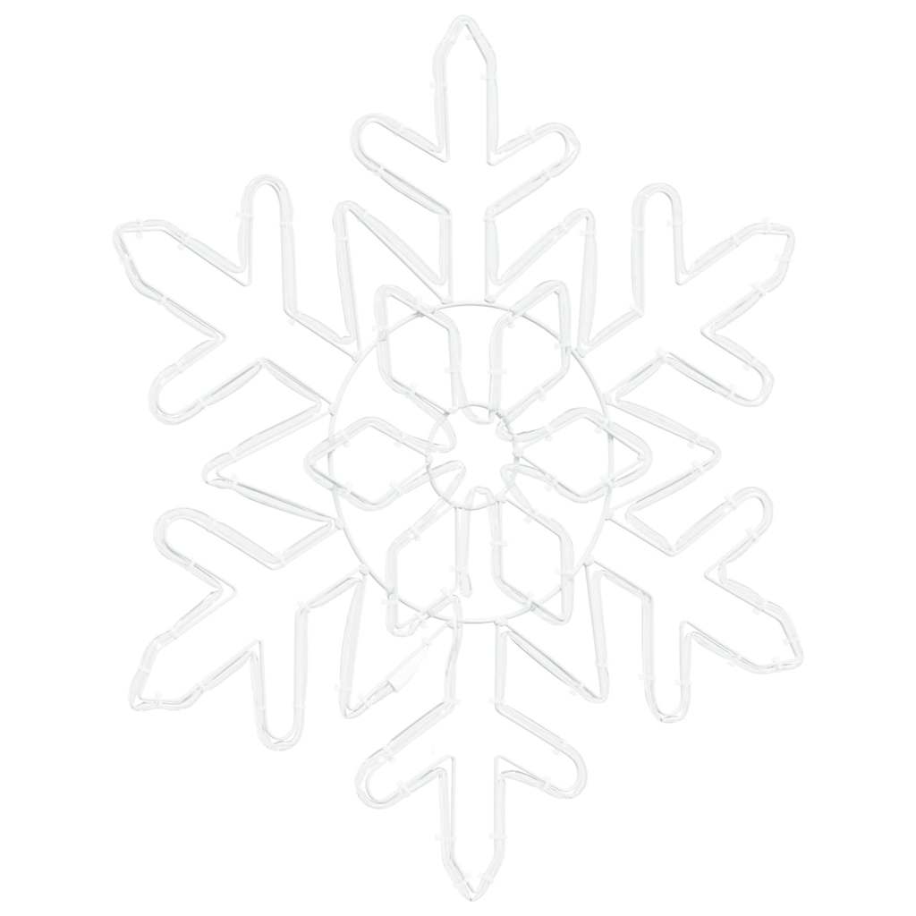 vidaXL Weihnachts Schneeflocke Blau 55,5 x 55,5 x 0,75 cm PVC