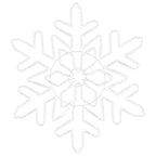 vidaXL Weihnachts Schneeflocke Blau 55,5 x 55,5 x 0,75 cm PVC