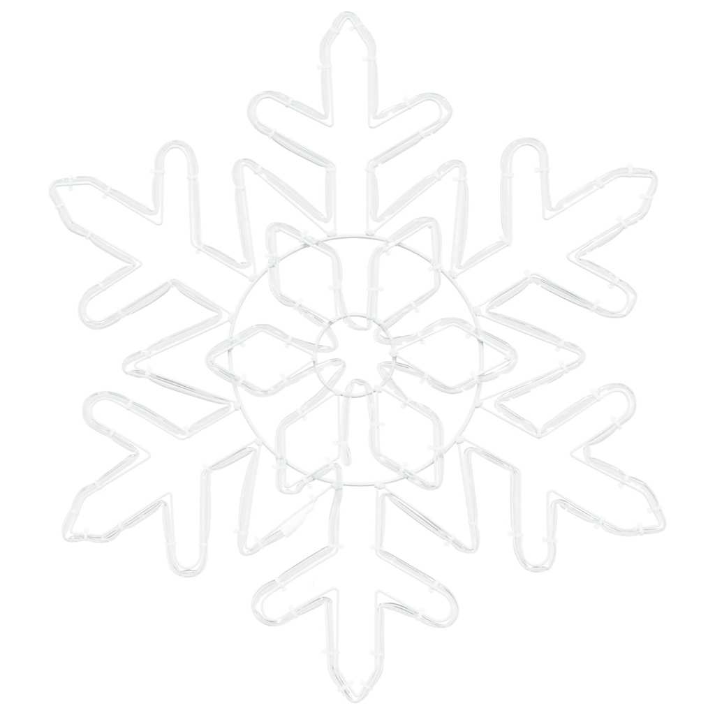 vidaXL Weihnachts Schneeflocke Blau 55,5 x 55,5 x 0,75 cm PVC