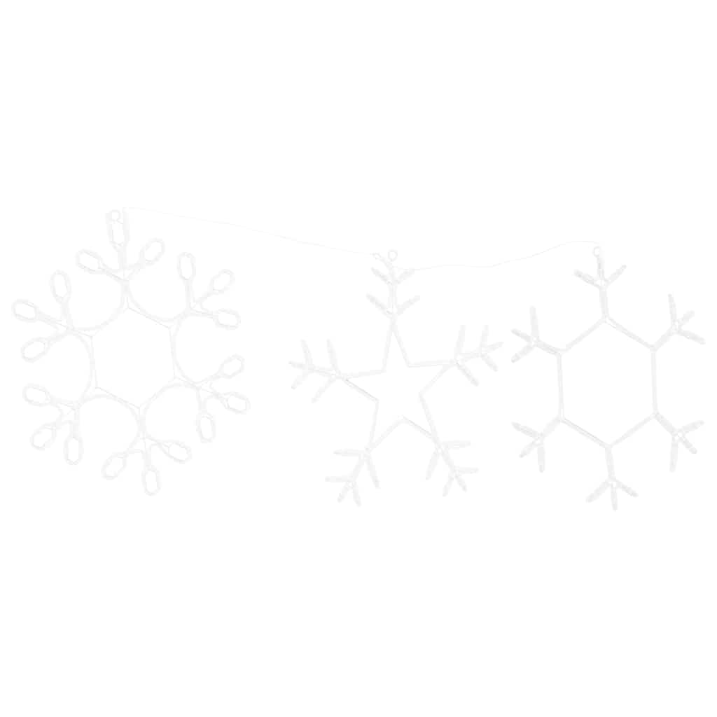 vidaXL Weihnachtsschneemann mit 252 LEDs Warmes Weiß 44,5 x 38 cm PVC
