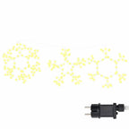 vidaXL Weihnachtsschneemann mit 252 LEDs Warmes Weiß 44,5 x 38 cm PVC