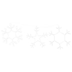 vidaXL Weihnachtsschneemann mit 252 LEDs Warmes Weiß 44,5 x 38 cm PVC