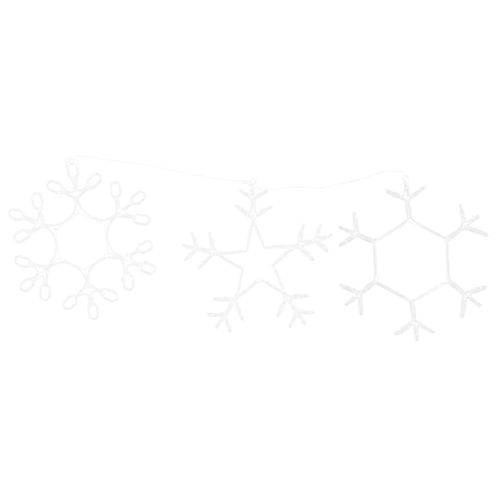 vidaXL Weihnachtsschneemann mit 252 LEDs Warmes Weiß 44,5 x 38 cm PVC